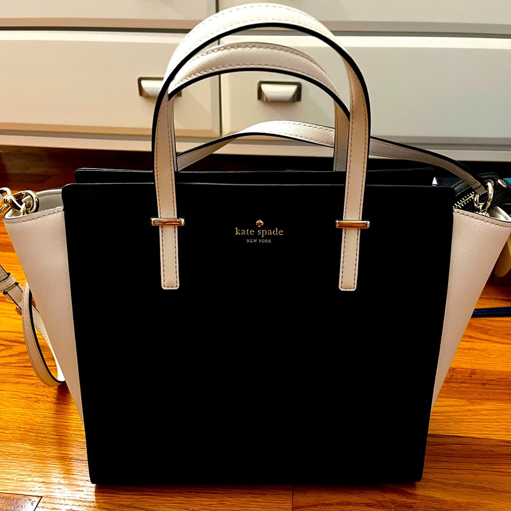 Kate spade black/white handbag